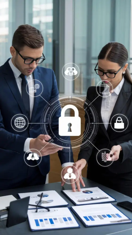 Accounting data migration with secure financial data transfer