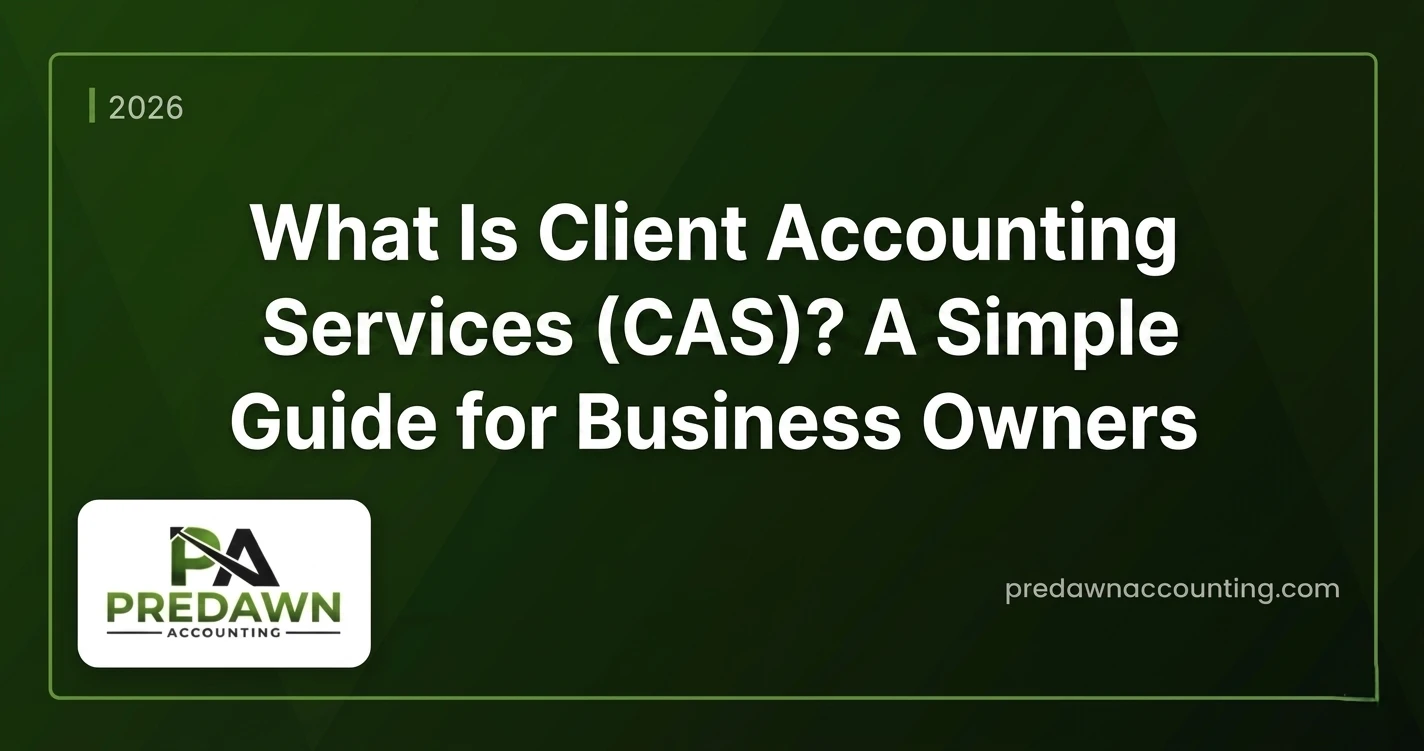 Predawn Accounting guide explaining what Client Accounting Services CAS