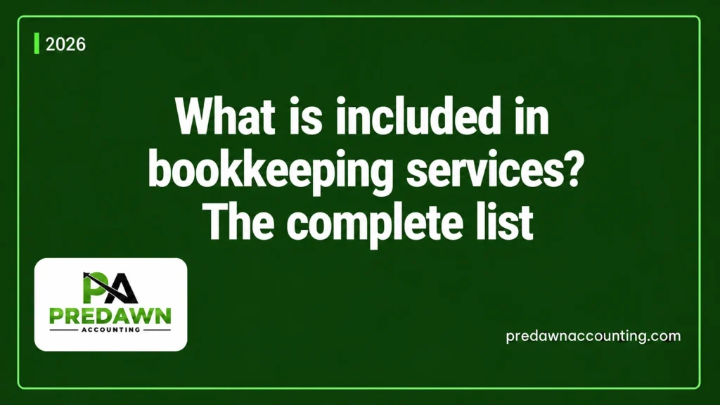What’s included in bookkeeping services? The complete list