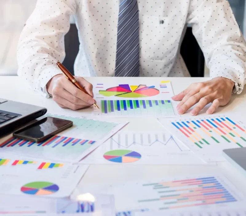 Analyzing financial charts for accounting services planning at Predawn Accounting